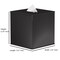 Tissue Box | Stainless Steel Boutique Tissue Box Cover | Stainless Steel Square Facial Tissue Box Holder | Black Nickel Finish